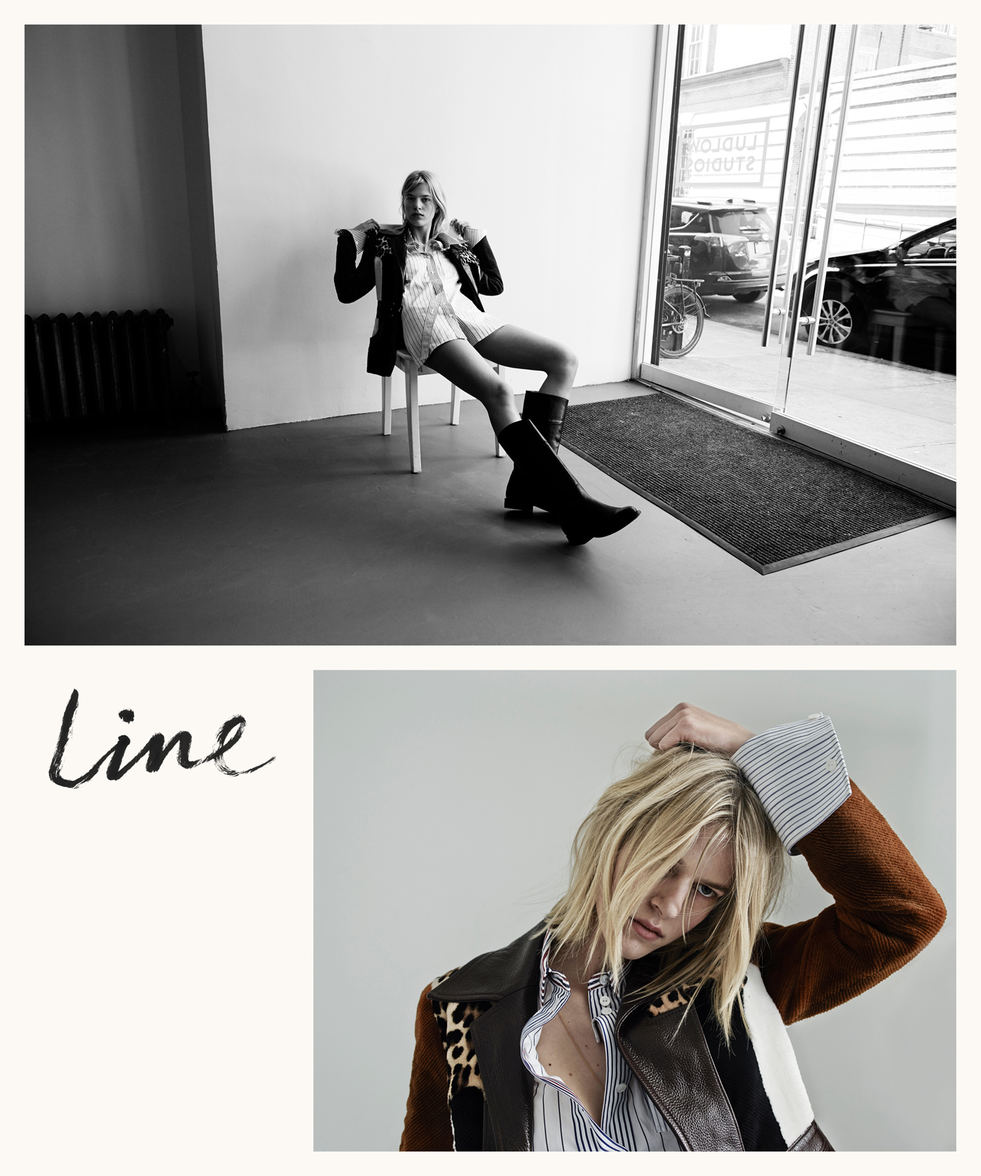 Line Kjærgaard at Silent Models wears all clothing  by Louis Vuitton. Boots, stylist's own. Necklace, model's own.